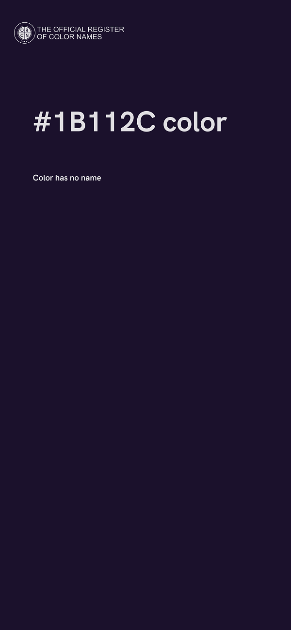 #1B112C color image