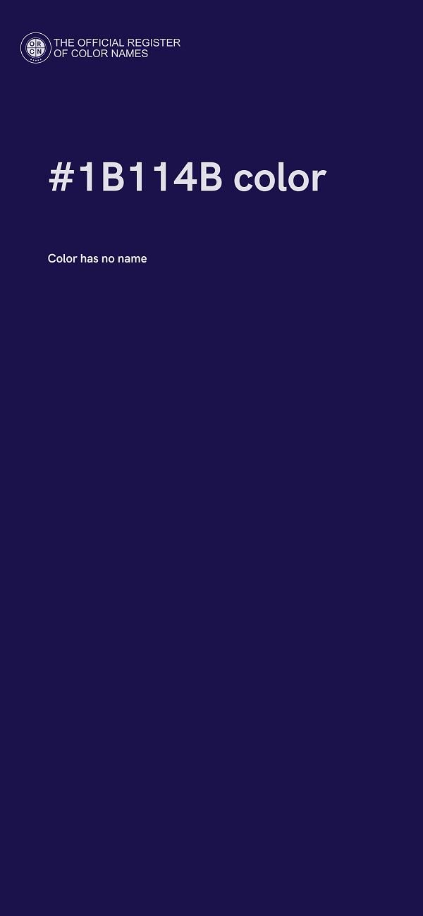 #1B114B color image