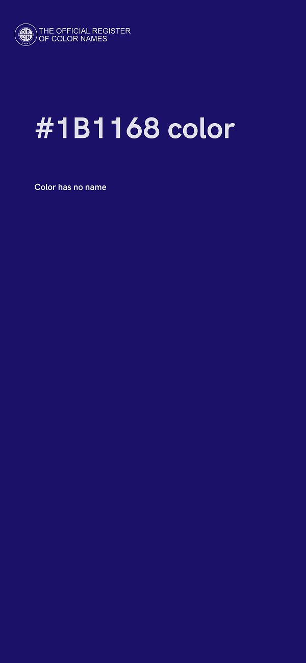 #1B1168 color image