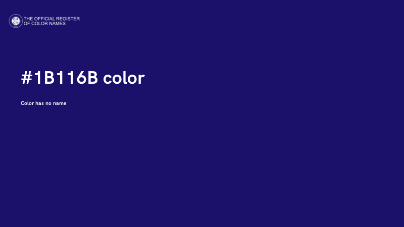 #1B116B color image
