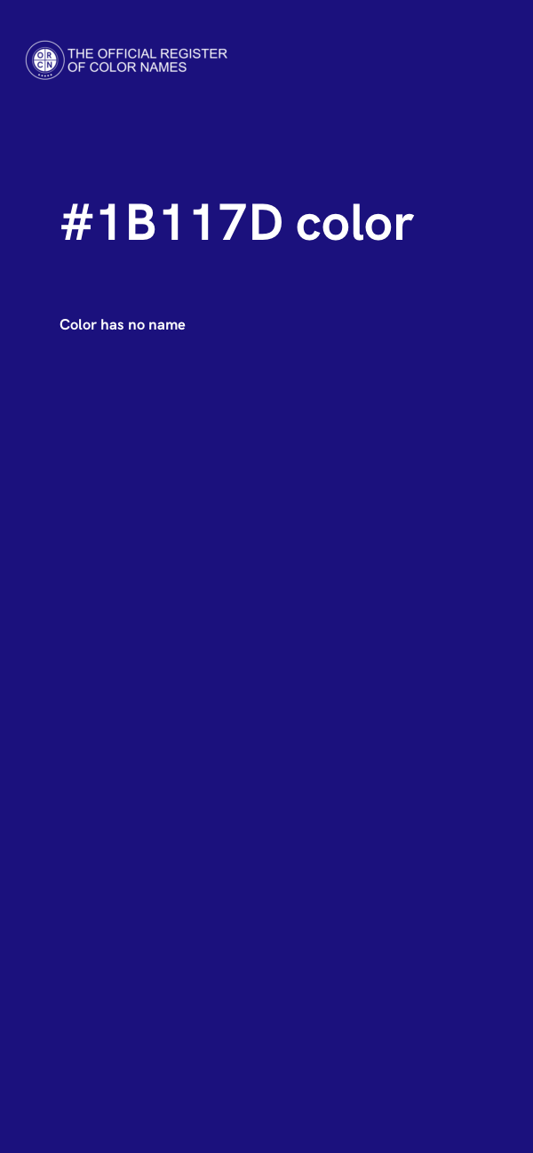 #1B117D color image