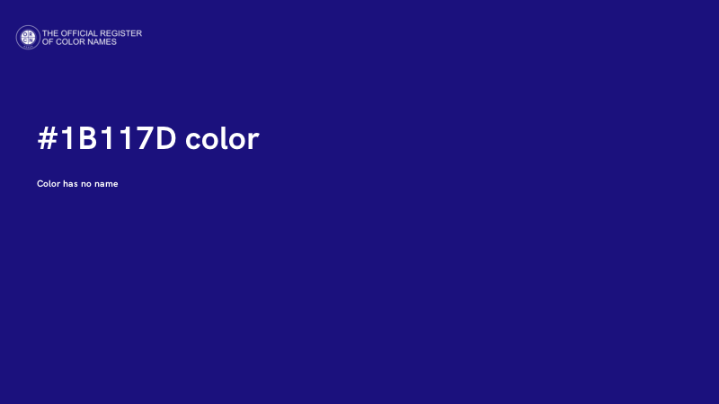 #1B117D color image