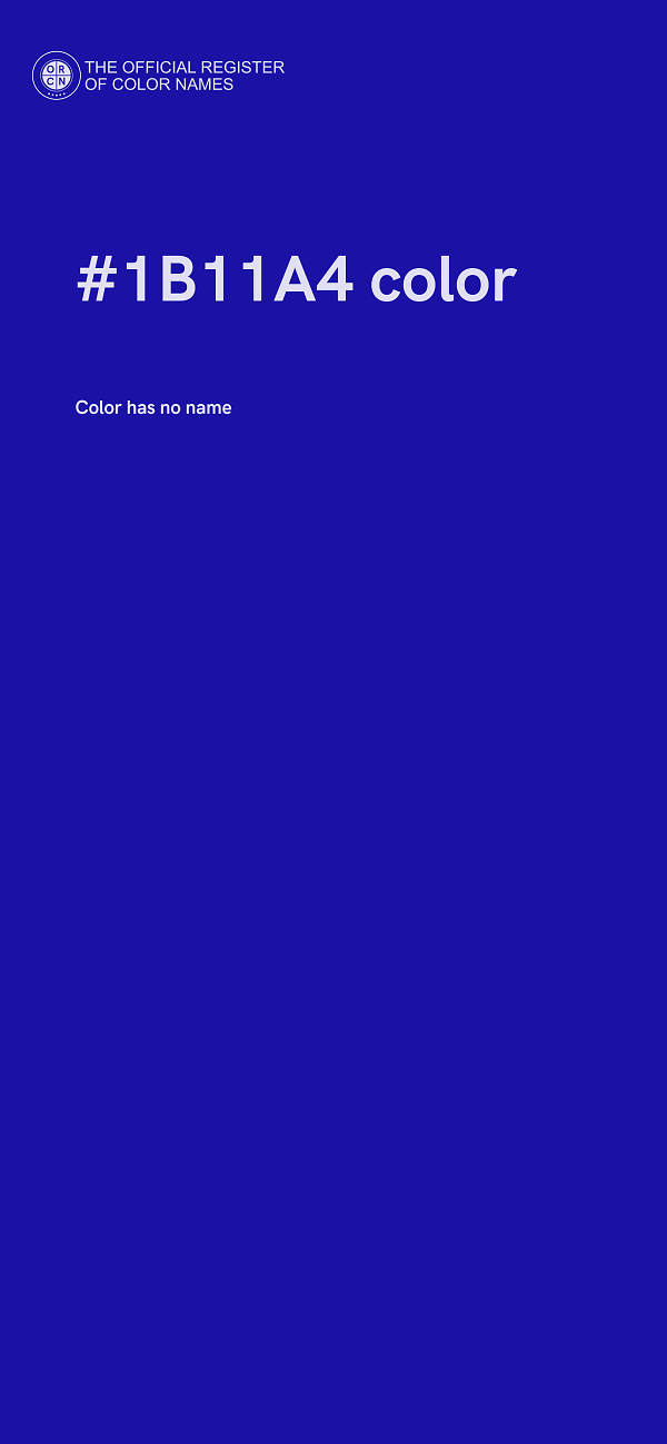 #1B11A4 color image
