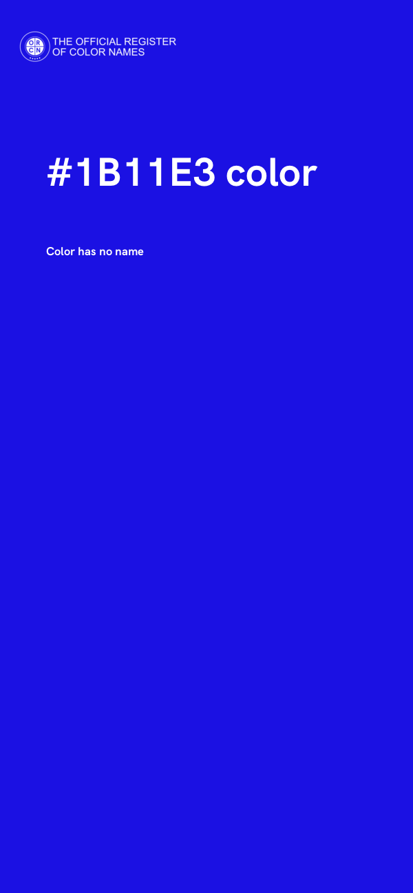 #1B11E3 color image