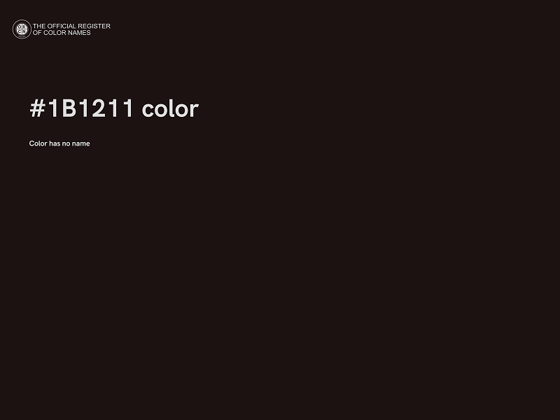 #1B1211 color image