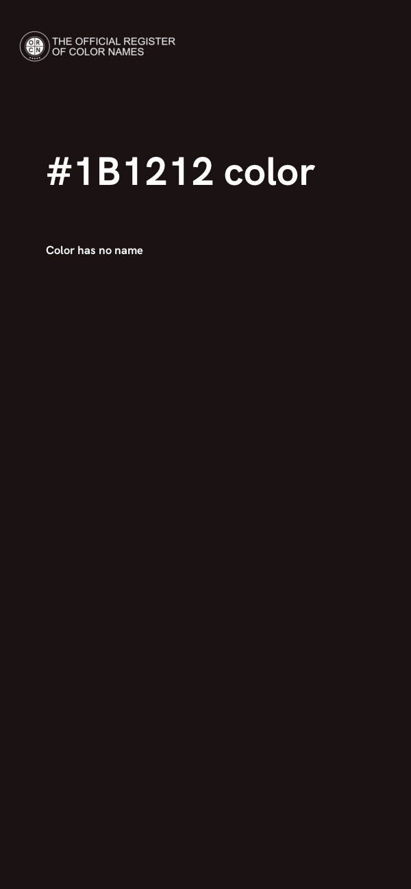 #1B1212 color image