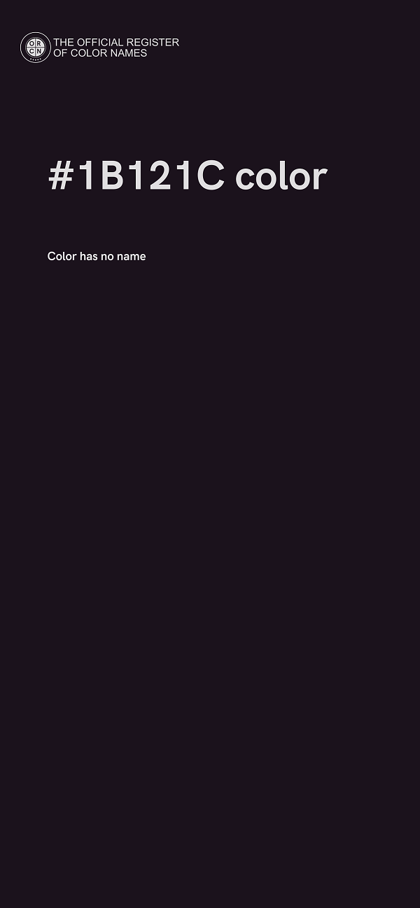 #1B121C color image