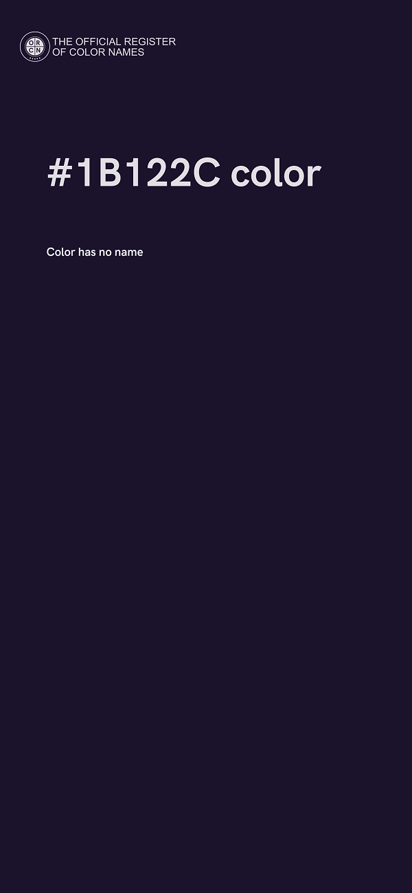 #1B122C color image
