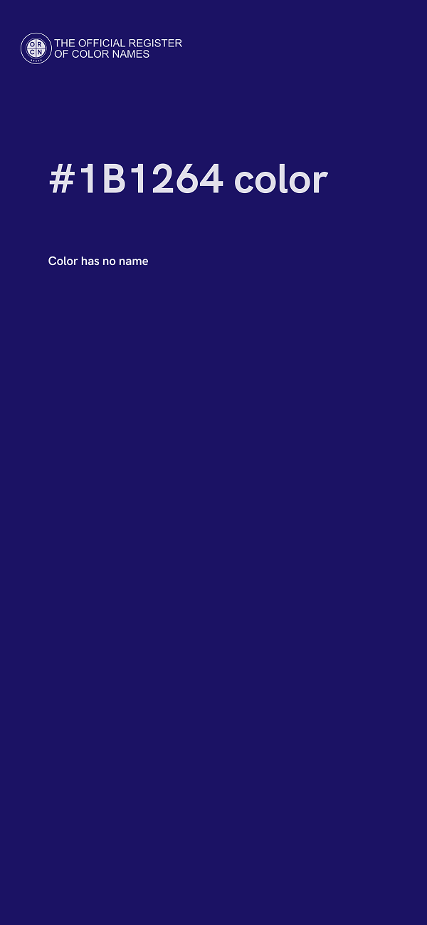 #1B1264 color image