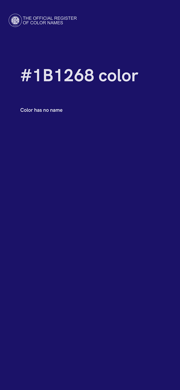 #1B1268 color image