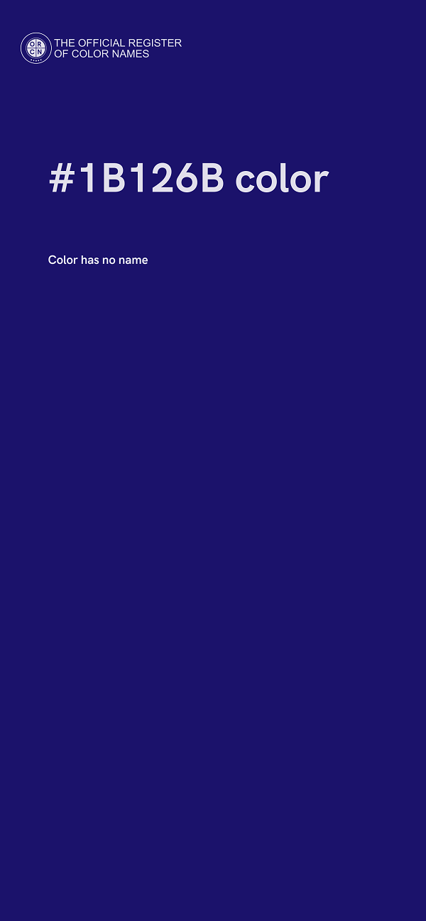 #1B126B color image