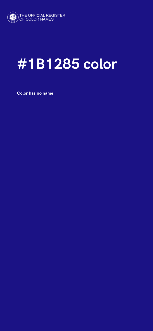 #1B1285 color image