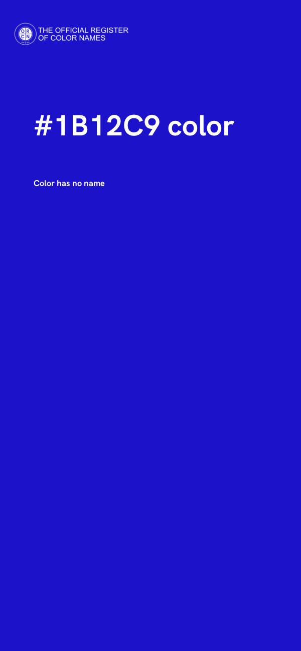 #1B12C9 color image