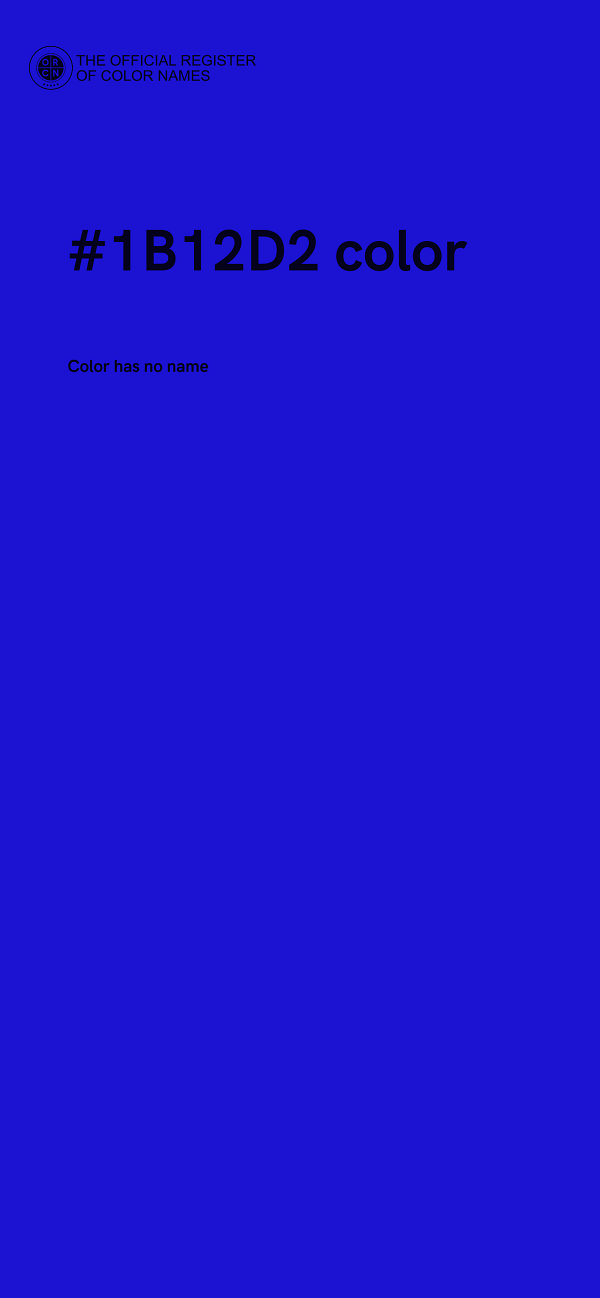 #1B12D2 color image