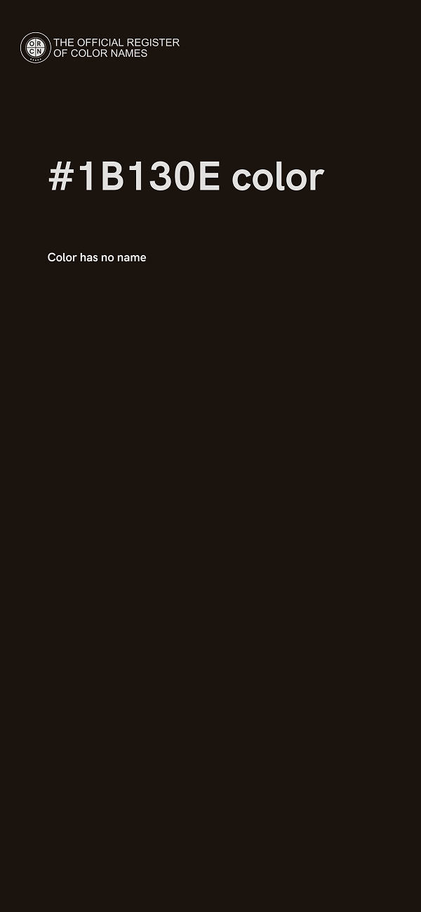 #1B130E color image