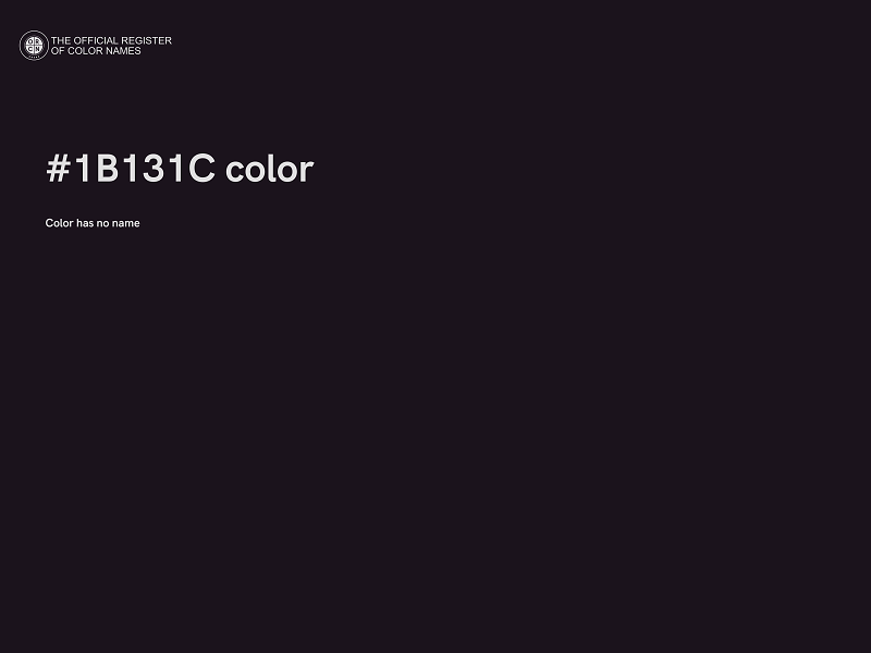 #1B131C color image