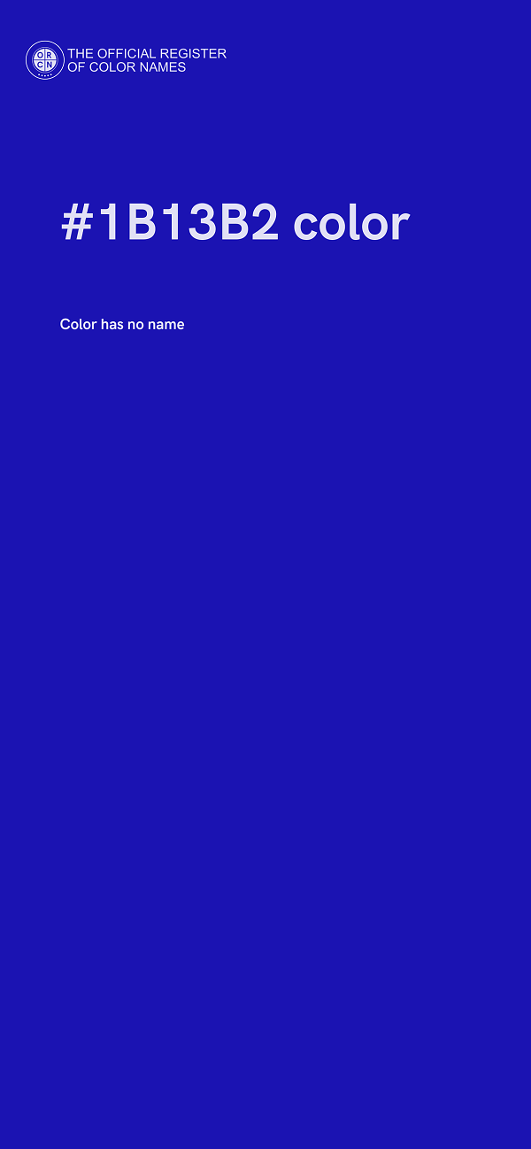 #1B13B2 color image