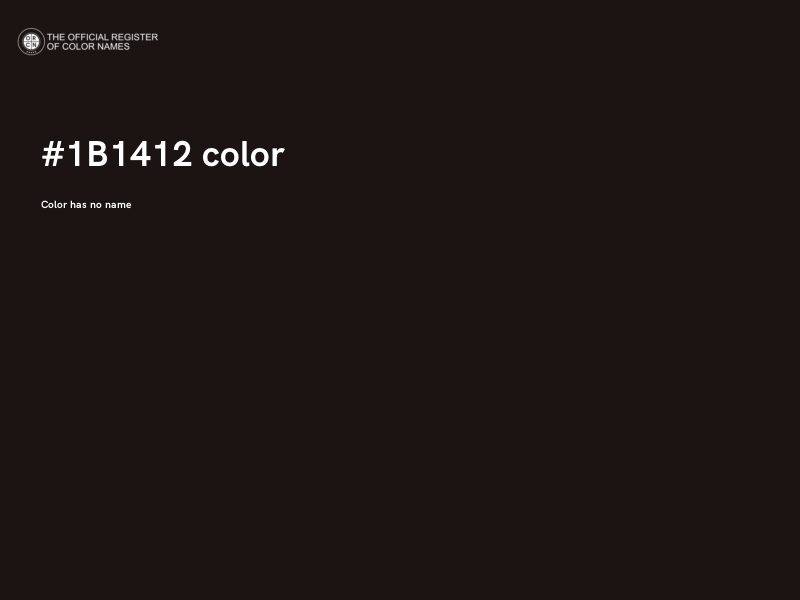 #1B1412 color image