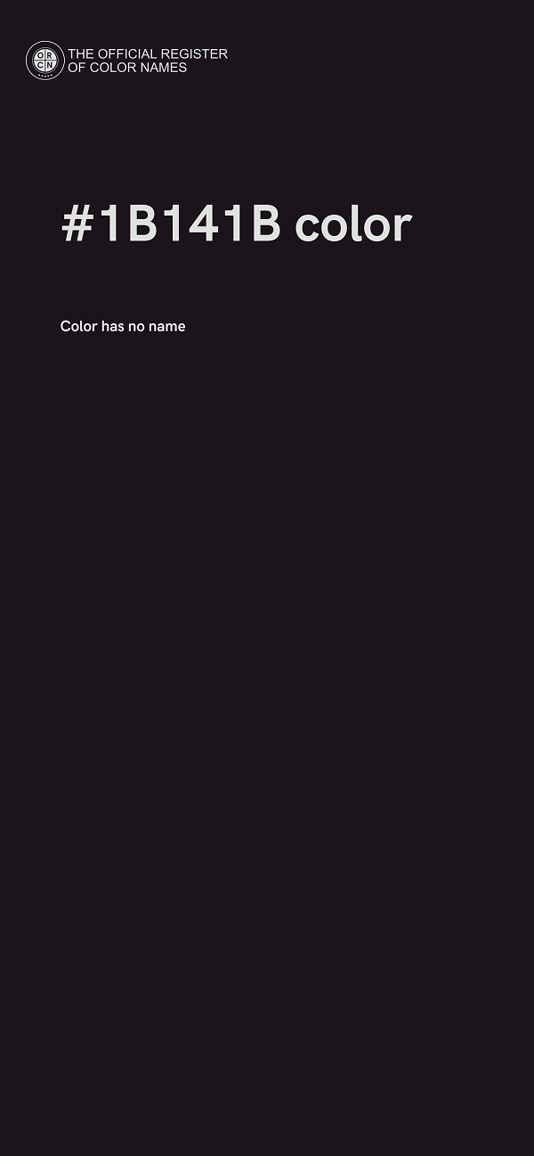 #1B141B color image