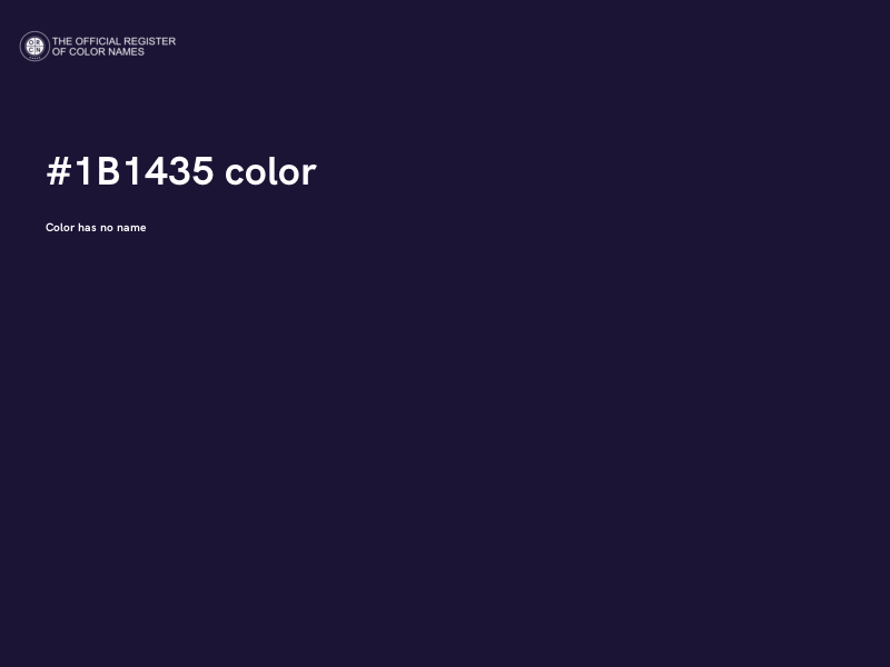 #1B1435 color image
