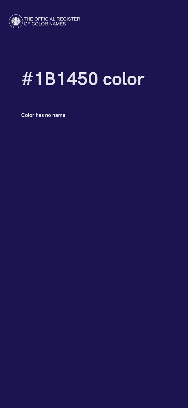 #1B1450 color image