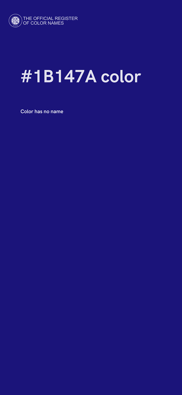 #1B147A color image