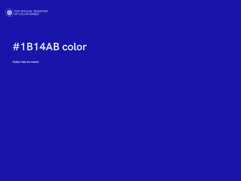 #1B14AB color image