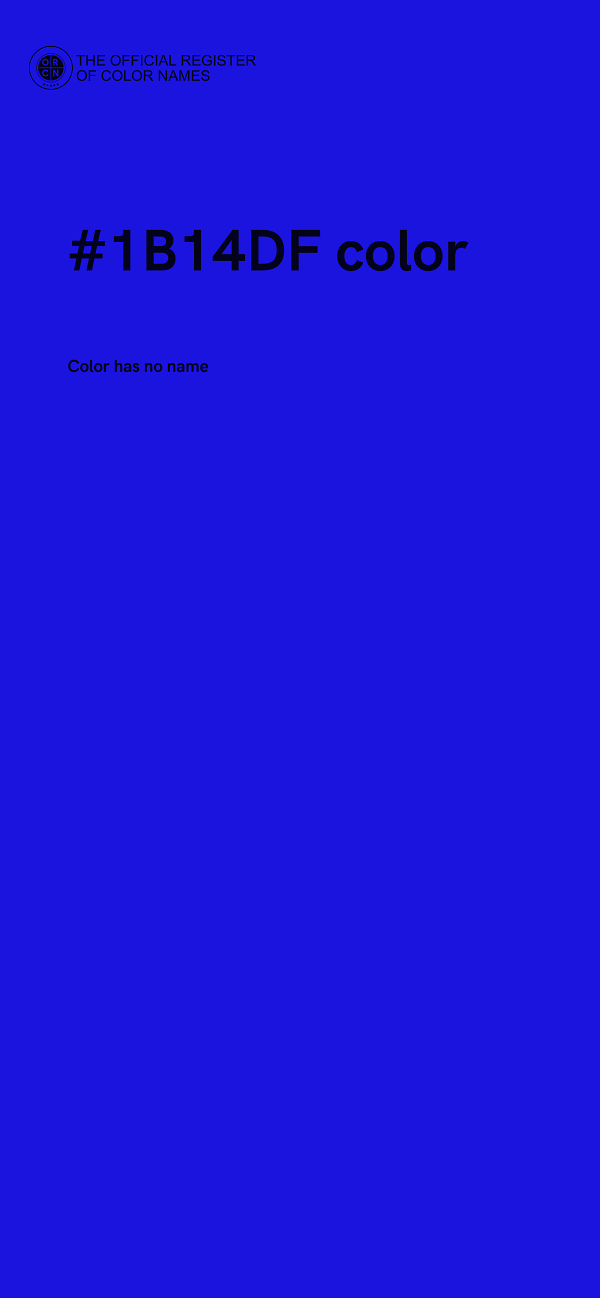 #1B14DF color image