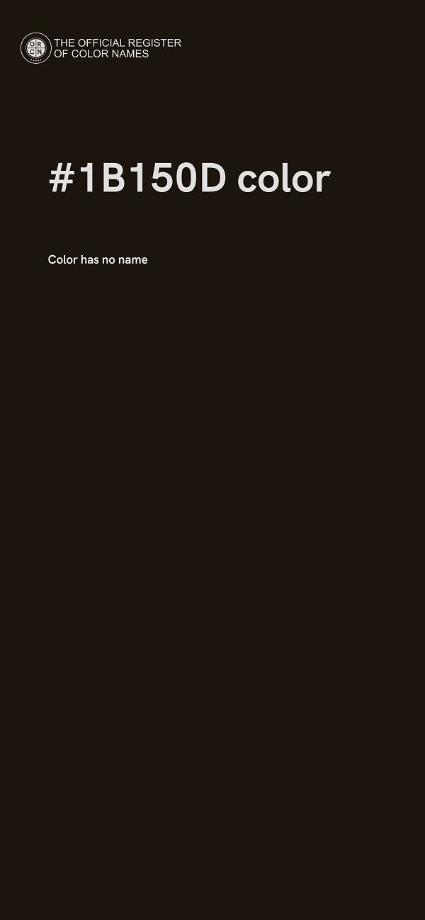 #1B150D color image