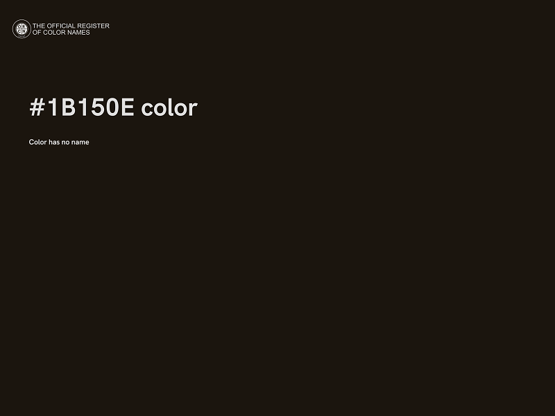 #1B150E color image