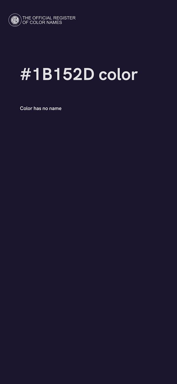 #1B152D color image