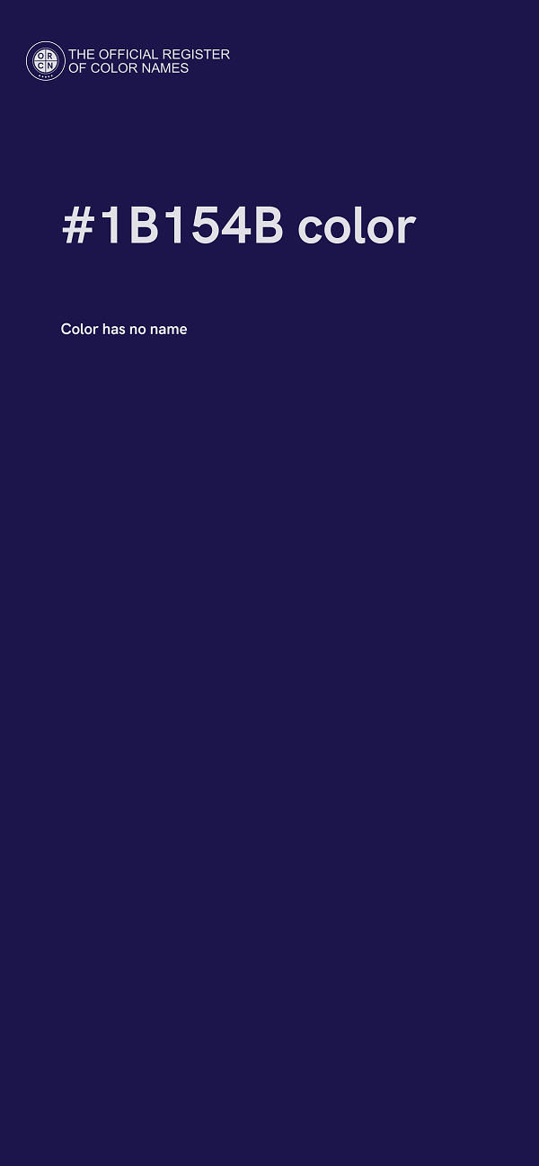 #1B154B color image