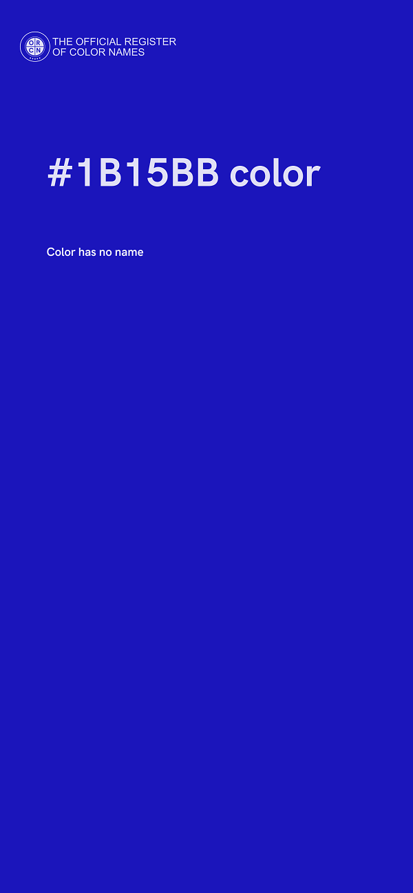 #1B15BB color image