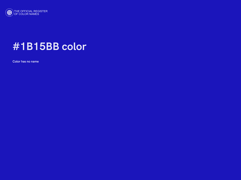 #1B15BB color image