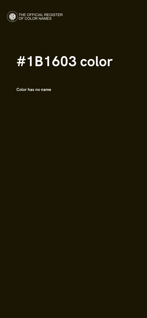 #1B1603 color image