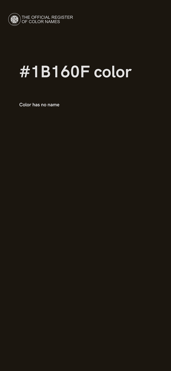 #1B160F color image