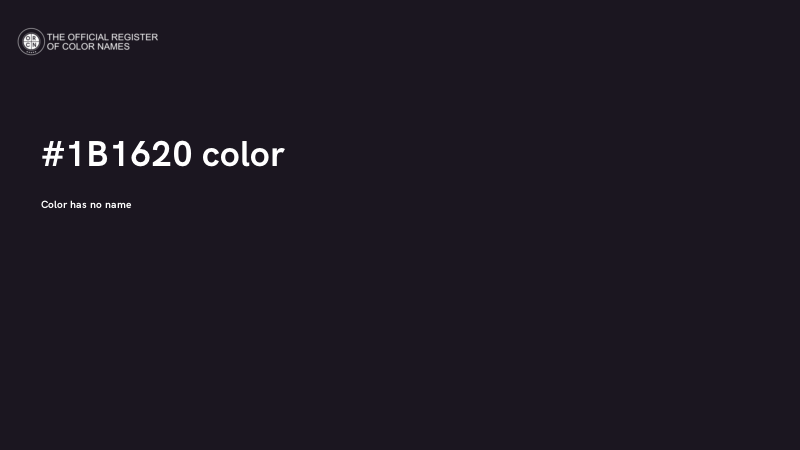 #1B1620 color image