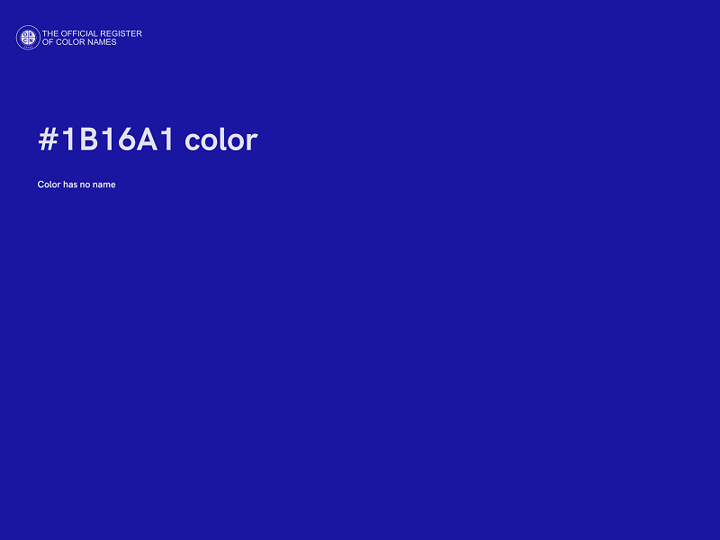 #1B16A1 color image