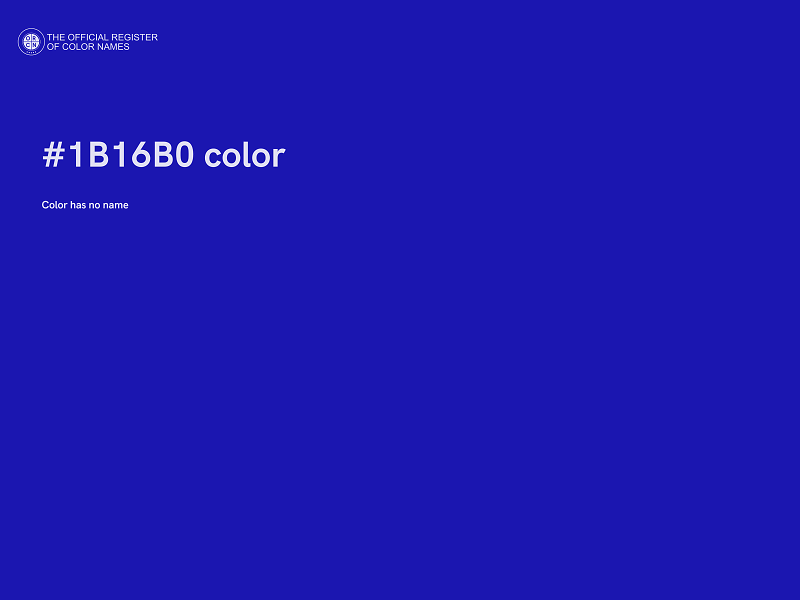 #1B16B0 color image