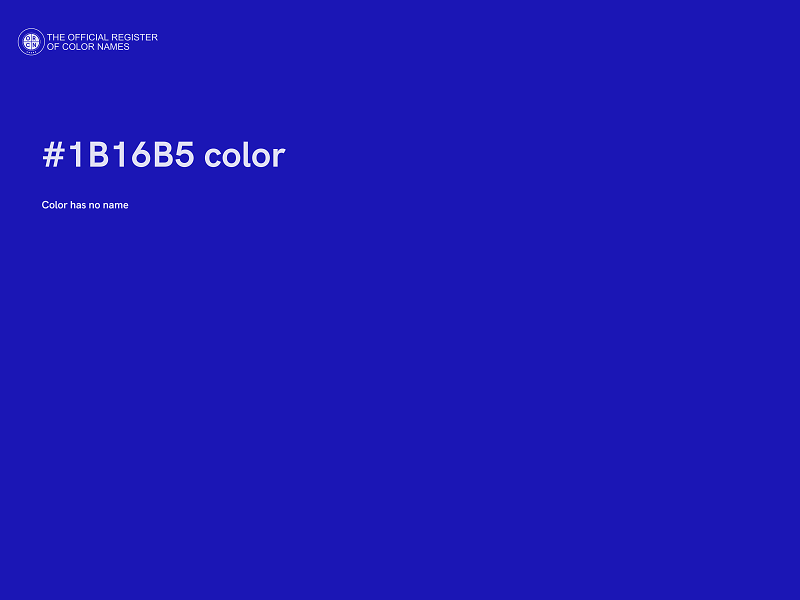 #1B16B5 color image