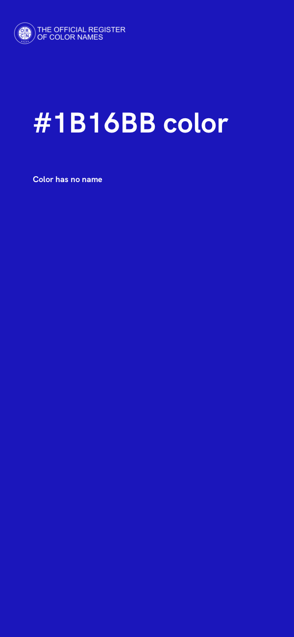 #1B16BB color image