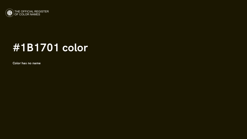 #1B1701 color image
