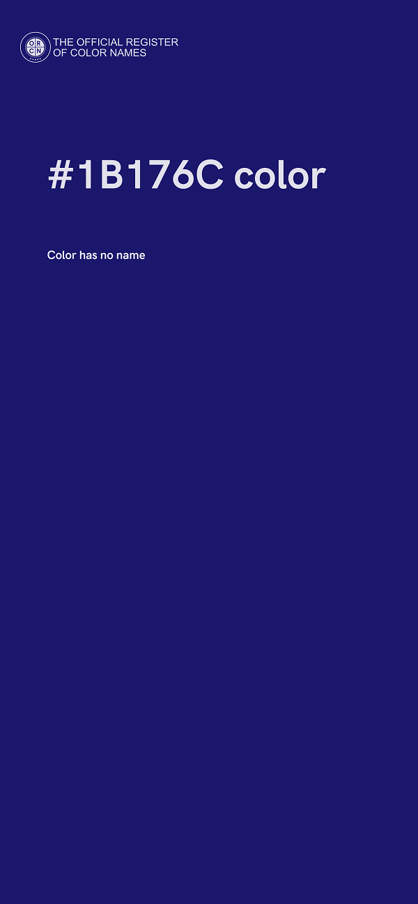 #1B176C color image