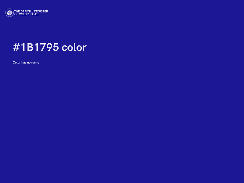 #1B1795 color image