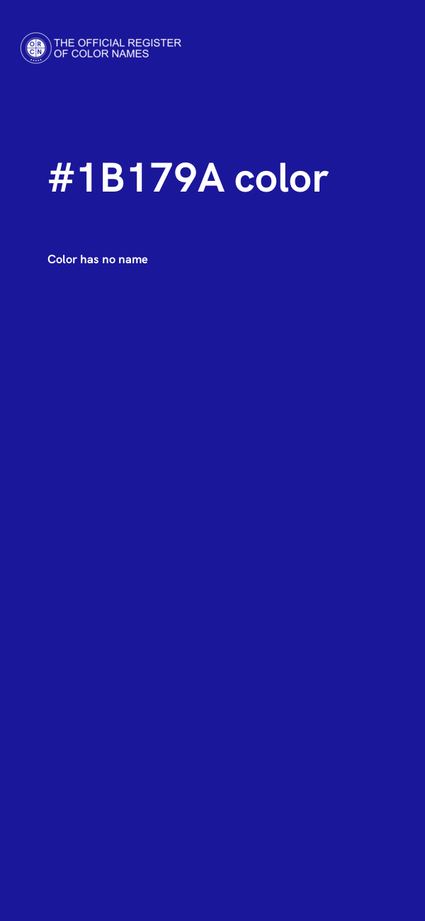 #1B179A color image