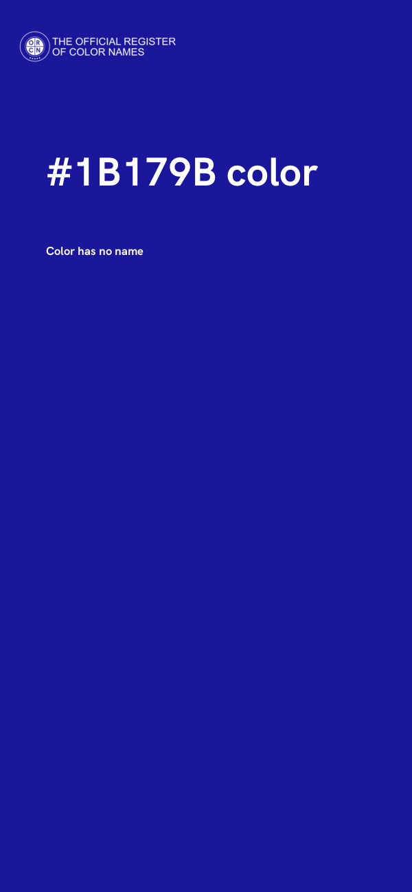 #1B179B color image