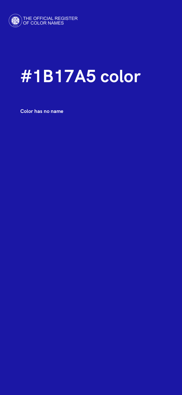 #1B17A5 color image