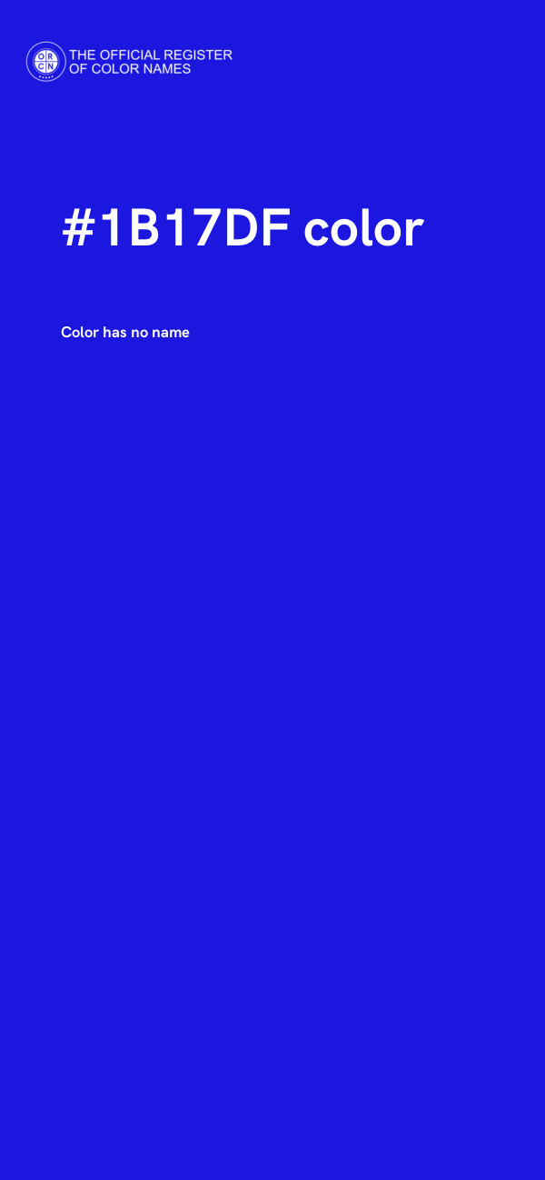 #1B17DF color image