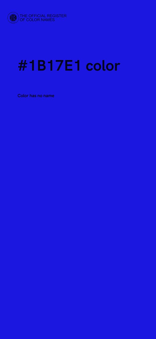 #1B17E1 color image