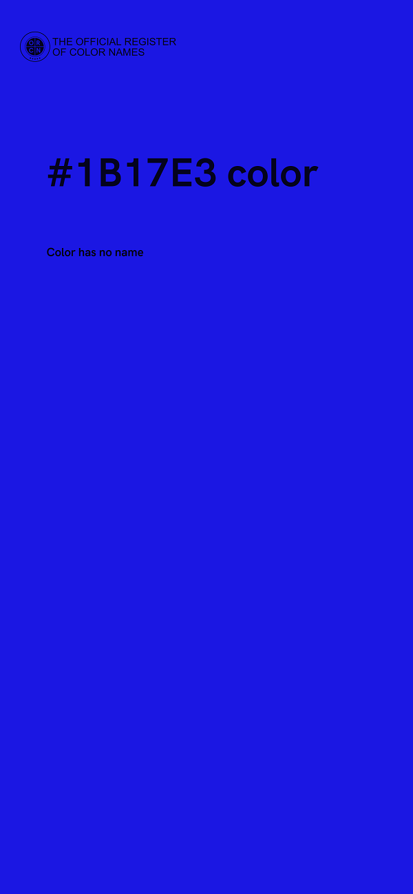 #1B17E3 color image